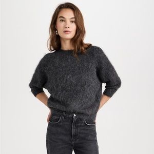 ba&sh fill alpaca sweater in carbone